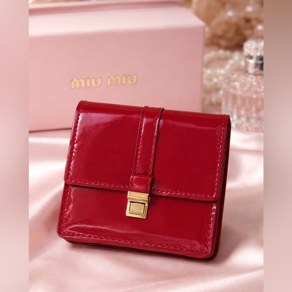 Miu Miu Handbags - Miu Miu Red Pouch